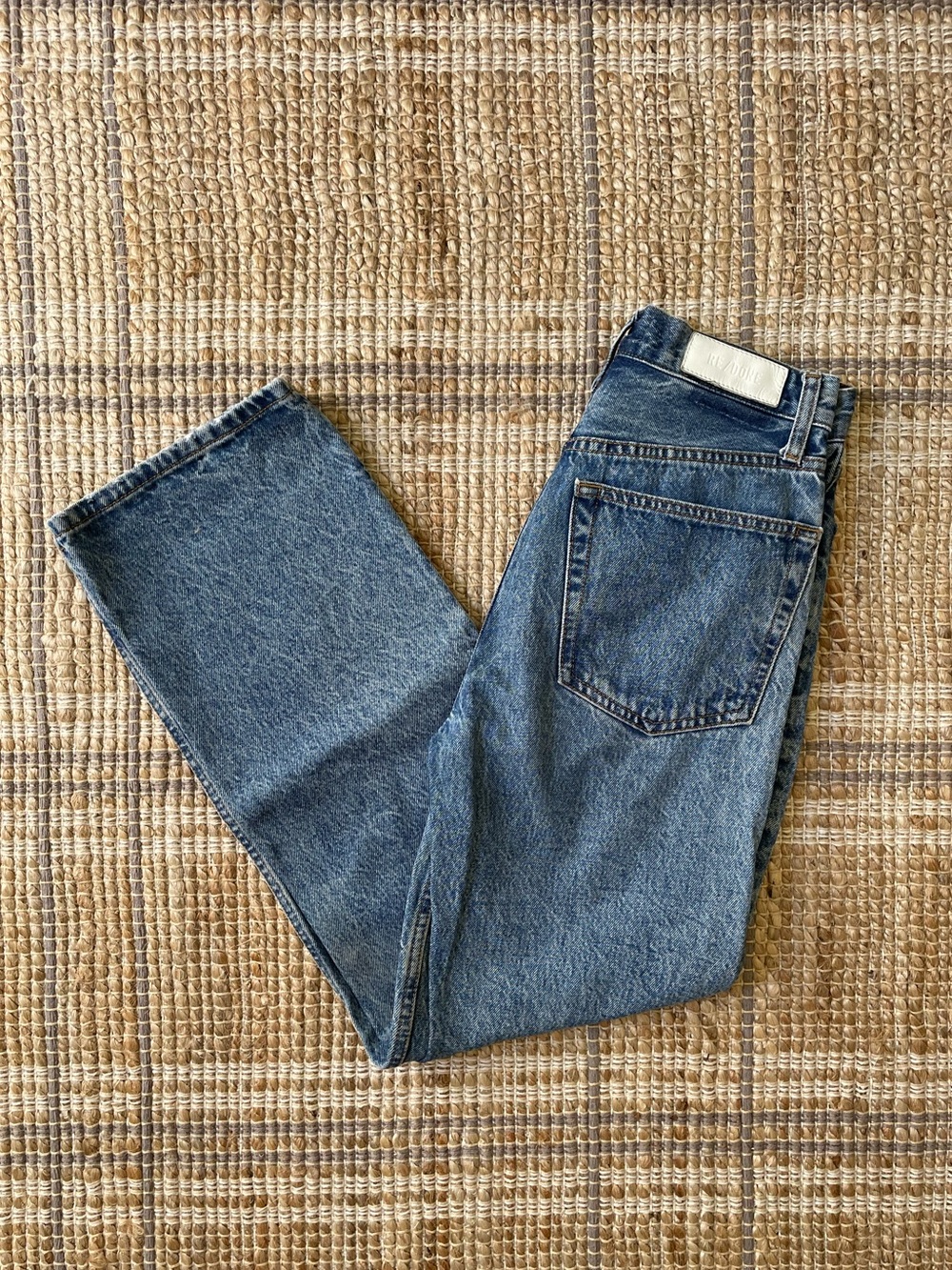 RE/DONE 90s Mid Rise Straight Leg Jeans
